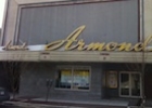 A close-up of the Armond building sign.