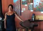 Woman in a restaurant