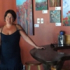 Woman in a restaurant