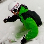 Man skiing