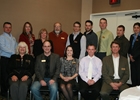 A group photo of the new representatives of the chamber of commerce