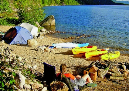 Kick back and relax in Christina Lake.