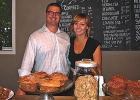 Jason Truscott and Sofie Pettersson in their coffee shop