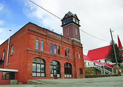 The fire hall is one of Rossland's classic heritage buildings.