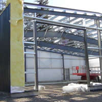Industrial building under construction