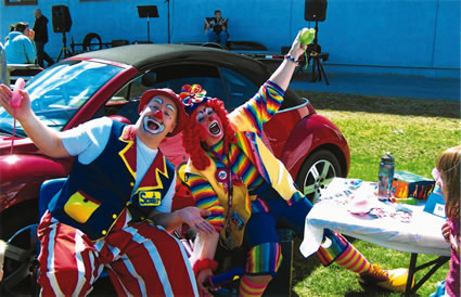 Clowns at the festival