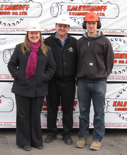 rystle, Ken and Chris Kalesnikoff standing together