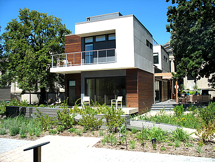 Exterior photo of a smart home
