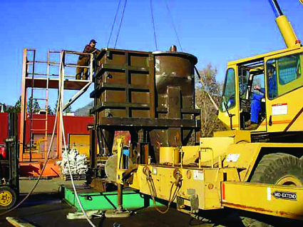 Unifab employees construct structural steel machinery for customers