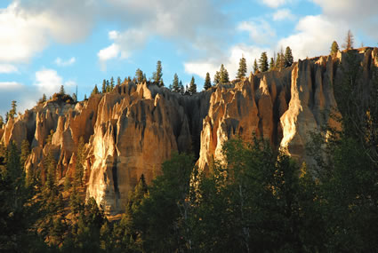 hoodoos on a sunny day