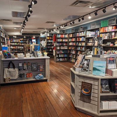 Interior of Four Points Books in Invermere. 