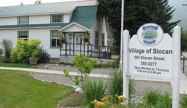 The Village of Slocan, B.C., is situated on Highway 6, at the south end of Slocan Lake.                         