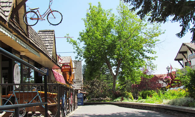 Kimberley's downtown Plaztl is where tourists and locals congregate. 